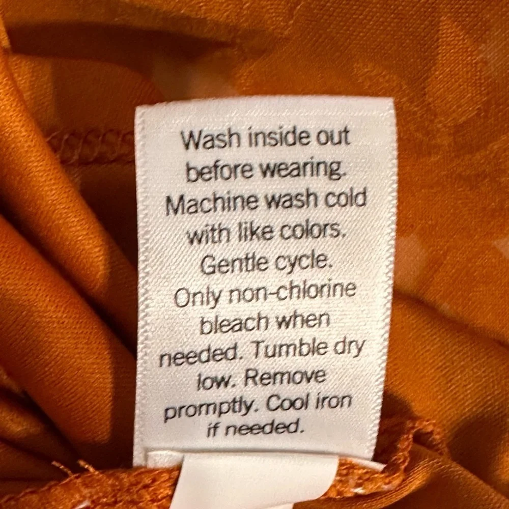 NWT LC Lauren Conrad Burnt Orange Floral Blouse Size Medium Boat Neck - Picture 6 of 15
